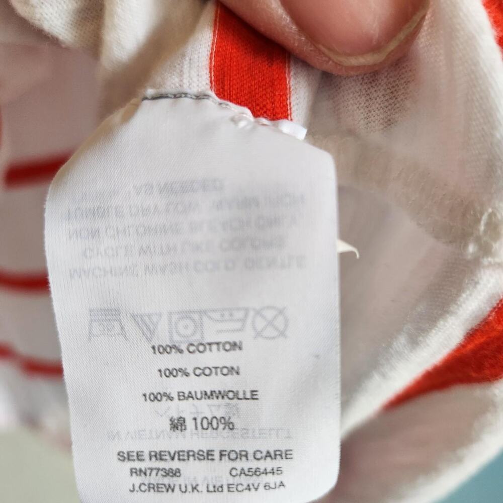 Madewell white and red striped tank top with pocket , summer lite - Picture 5 of 5
